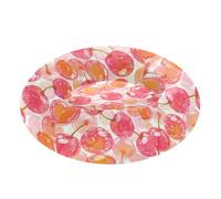 Wudan Pet Cat Bed Warm & Soft Fluffy Calming Bed for Small Size Pets Sleeping XS Watercolor Gummy Cherry Candy