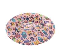 Wudan Pet Cat Bed Warm & Soft Fluffy Cat Cave Bed for Extra Small Size Pets Sleeping S Cartoon Monsters Machine Robots