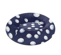 Wudan Pet Cat Bed Warm & Soft Fluffy Dog Cave Bed for Extra Small Size Pets Sleeping M Golf Balls Navy Blue
