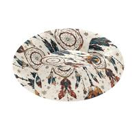 Wudan Pet Cat Bed Warm & Soft Fluffy Dog Cave Bed for Extra Small Size Pets Sleeping S Western Cowboy Dream Catcher