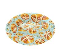 Wudan Pet Cat Bed Warm & Soft Fluffy Dog Cave Bed for Medium Size Pets Supplies XS Happy Easter Hot Cross Buns