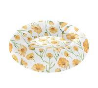 Wudan Pet Cat Beds Anti-Slip Fluffy Calming Bed for Extra Small Size Pets Supplies S Safaris Calendula White