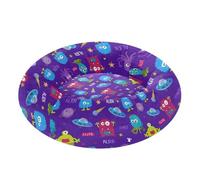 Wudan Pet Cat Beds Anti-Slip Fluffy Dog & Cat Cushion for Extra Small Size Pets Supplies S Cute Space Alien Print Purple