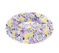 Wudan Pet Cat Beds Anxiety Relief Fluffy Kitten Beds for Medium Size Pets Supplies M Lavender Lemons French Purple Love Floral