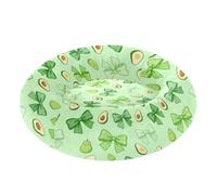 Wudan Pet Cat Beds Calming Anti Anxiety Fluffy Kitten Beds for Medium Size Pets Supplies XS Avocado Bow Green