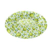 Wudan Pet Cat Beds Removable & Washable Fluffy Cat Cave Bed for Medium Size Pets Sleeping XS Green Apples