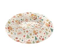 Wudan Pet Cat Beds Warm & Cozy Fluffy Dog Cave Bed for Extra Small Size Pets Sleeping S Cute Christmas Santa and Reindeer