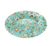 Wudan Pet Cat Beds Warm & Cozy Fluffy Dog Cave Bed for Extra Small Size Pets Supplies S Sweet Flowers Fruit Turquoise