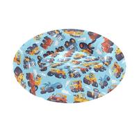 Wudan Pet Cat Beds Warm & Cozy Fluffy Puppy Beds for Medium Size Pets Supplies M Cartoon Monsters Machine Trucks Robots