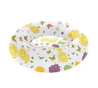 Wudan Pet Cat Beds Warm & Soft Fluffy Puppy Beds for Medium Size Pets Sleeping M Cartoon Oregon Grape Fruit White