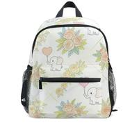 Wudan Waterproof School Backpack for Kids Safety, Cute Baby Elephants, M, Casual