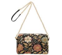 Wudan Women's Pu Leather Crossbody Bag Inner Slip Pocket | Floral William Morris Soft Pu Leather All Season Applicable Daily Working