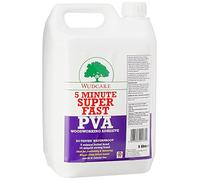 Wudcare Five Minute Super Fast PVA Woodworking Adhesive Wood Glue 5 L