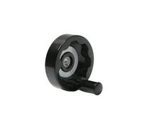 WUDCW Knob Black Foldable Hand Wheel Internal Wave Grip Round Hand Wheel Rotary Edger Machine Handle Pastry(12x100)