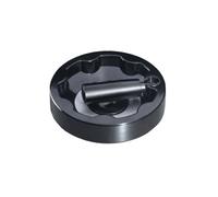 WUDCW Rocker Handle Black Foldable Hand Wheel Bakelite Round Revolving Handle Internal Wave Grip Turntable Handle Lifting Wheel(12x125)