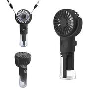 WUDEUI Mini Portable Fan, Handheld Misting Rechargeable Fans, 4 Speed Adjustable Cooling Hand Held Spray Fan for Summer Outdoor Travel Makeup Home Office Camping