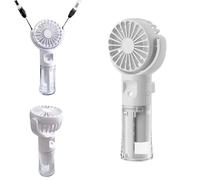 WUDEUI Mini Portable Fan, Handheld Misting Rechargeable Fans, 4 Speed Adjustable Cooling Hand Held Spray Fan for Summer Outdoor Travel Makeup Home Office Camping