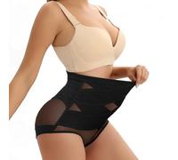 WUDEUI Seamless Shapewear for Women Tummy Control, High Waist Compression Body Shaper Knickers, Slimming Underwear Panty Girdle Black