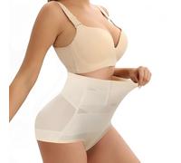 WUDEUI Seamless Shapewear for Women Tummy Control, High Waist Compression Body Shaper Knickers, Slimming Underwear Panty Girdle Nude