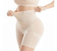 WUDEUI Womens Shapewear Tummy Control Shorts, High Waisted Body Shaper Knickers, Butt Lifting Thigh Slimmer Pants Seamless Shaping Underwear Beige
