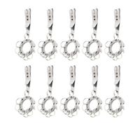 Wudhgslc 10-Pack Circle Belt Clip for Secure & Convenient,Multi-Purpose Portable Pocket Clip for Keys, Flashlights, Knives