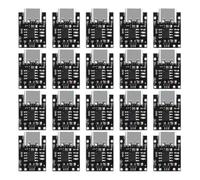 Wudhgslc 20Pcs 3.7V Lithium Battery Charging Discharging Board with Protection Circuit USB Type C Li-Ion Battery Charging Board
