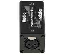 Wudhgslc Audio Isolator XLR 6.35mm Noise Filter for Microphones and Mixers | Premium 6.35mm XLR isolator delivers clean signals by suppressing ground loops and noise for mics and mixers globally
