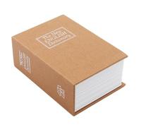 Wudhgslc Book Safe Money Jewelry Vault for Home or 11.5x8x4.6 cm | An inconspicuous book shaped concealment keeps money and jewelry on shelves; compact interior holds coins and notes.