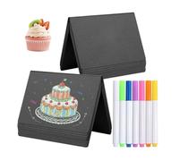 Wudhgslc Chalkboard Mini Signs V-Shape 30-Pack for Price Tags & Place Cards