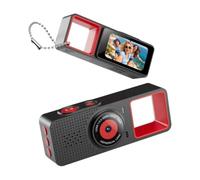 Wudhgslc Digital Camera Thumb Camera High-Definition 1080P HD Keychain 2 | Capture 1080P footage; compact 0.9-inch display for on-the-go viewing; retro style meets modern performance.