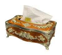 Wudhgslc European Space Saving Accessible Plastic Tissue Box | Removable tissues design and compact footprint suit dining or home settings, quick lid lift for fast access.