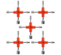 Wudhgslc Inner Hex Wrench with 3 Heads for Efficient Bike Repairs On-The-Go | Five-piece set uses cold-formed steel for high torque without stripping, ideal for mechanics and DIY enthusiasts.