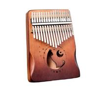 Wudhgslc Kalimba Thumb Piano 17 Keys, Solid Wood Embossed Notes, Portable