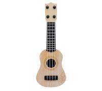 Wudhgslc Kids Ukulele Toy Beige Mini Guitar for Early Education Play Fun