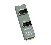 Wudhgslc M.2 M Key SFF-8087 to SATA Expansion Card PCIe Gen3x2 to Mini SAS 8 Port SATA 3.0 6Gbps Adapter Board for NAS HDD