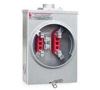 Wudhgslc Meter Socket 125A Ringless 4-Jaw Base, 600V 1-Phase 3-Wir