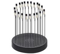 Wudhgslc Model Painting Stand Base 360° Rotation with 20 Alligator Clips | plastic construction offers twice the heft for steady operation, preventing tipping during active painting sessions.