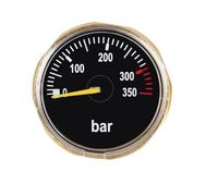 Wudhgslc Pressure Gauge for Ocean Dives, G1/8 Thread 350bar Air Gauge | Backed by a compact brass body and standard thread, this gauge installs quickly on inflatable equipment and scuba cylinders.