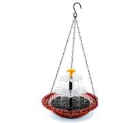 Wudhgslc Solar Bird Bath Fountain Hanging for Outdoors with Nozzles Garden | Solar powered operation with no wiring delivers a gentle cascading water that attracts birds and livens patios.