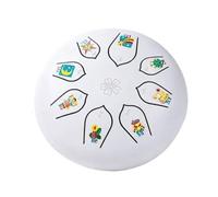 Wudhgslc Steel Tongue Drum 6-Inch Inclusive Play Instrument for Creativity | A perfect kids gift: 6-Inch steel tongue drum, 8 notes, mallets and bag to love for music and exploration.