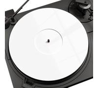 Wudhgslc Turntable Mat Platter Slipmat for Standard 12" Vinyl White | 3mm thickness, 300mm diameter acrylic mat; grip, reduced crackle, sleek modern look.
