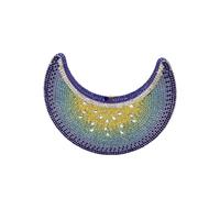 WuDiaoer Gorgeous Women Crescent Watermelon Crystal Evening Bag Fruit Rhinestone Clutch Purse Diamond Bridal Prom Handbag, Blue
