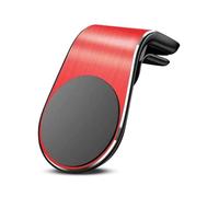 WUDILIYI Magnetic Car Phone Mount for VW T-Cross C1 2018-2026 (5-Türer Kompakt SUV), Car Phone Holder Magnetic L Type Air Vent Clip Mount Magnetic Mobile Phone Holders Flexible Rotation,Red