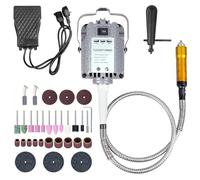 WUDLEP 1000W Rotary Tool Flex Shaft Electric Hanging Grinder Carver, Forward and Reverse Rotation, Multi-Function Metalworking Jewelry Repair Kit, Foot Pedal Control, Metal Flexible Shaft, 30000 RPM