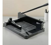 WUDLEP 12 Inch Guillotine Paper Cutter, Heavy Duty Paper Cutter for A4 Paper, 400 Sheet Capacity, Solid Steel Guillotine Paper Cutter for Coupon, Craft Paper and Photos, Black