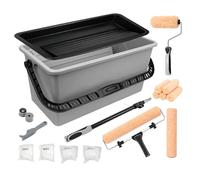 WUDLEP 18 Inch Paint Roller Kit, Large Paint Roller Tray & Bucket, Paint Kit for Large Scale Home Renovation & Professional Painting Projects