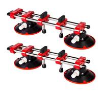 WUDLEP 2PCS 6 inch Adjustable Stone Seam Setter, Seamless Seam Setter With Vacuum Suction Cups, Countertop Installation Tool for Granite Tile Marble Glass Joining, Leveling and Aligning Tiles