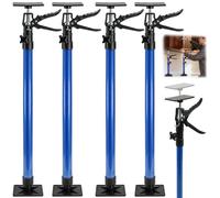 WUDLEP 4 PCS Third Hand Support Pole Heavy Duty, 50 to 115 CM Telescopic All-Steel Support Rod for Installing Cabinets with 88.2 LBS（40KG) Capacity, Blue