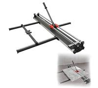 WUDLEP 48" Tile Cutter, 120cm Manual Tile Cutter Double Rail, Hard Alloy Wheel Cutter with Ergonomic Handle, Laser Guided Precision, for Porcelain Ceramic Tiles