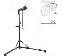 WUDLEP Bike Repair Stand, Bike Maintenance Workstand with 360° Rotatable Grip, Max Load 66 LBS, Height Adjustable, Heavy Duty Folding Bicycle Workshop Stand for MTB, Road Bike, Black